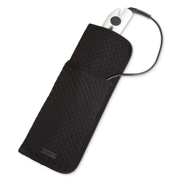 VERA BRADLEY Black Quilted Curling Flat Iron Case Sleeve NEW NWT - Picture 1 of 3